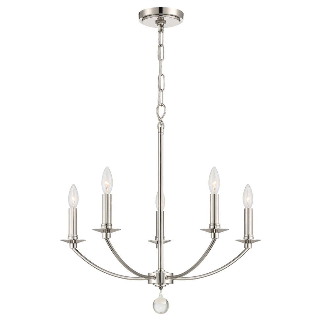 MIL-8005-PN Mila 5 Light Chandelier | Main Image