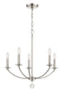 Crystorama Mila 23'' Chandelier in Polished Nickel - Additional View