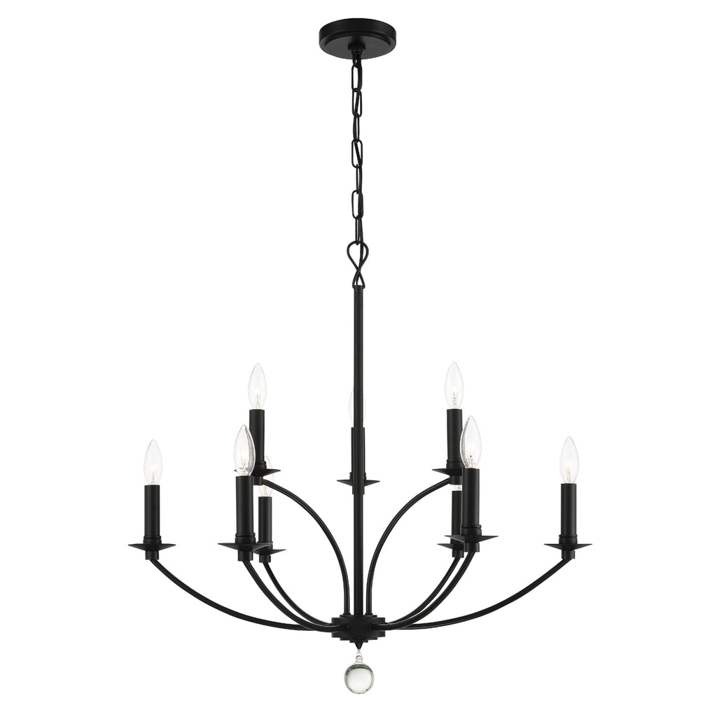 MIL-8009-BK Mila 9 Light Chandelier | Main Image