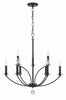 MIL-8009-BK Mila 9 Light Chandelier | Alternate Image