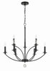 MIL-8009-BK Mila 9 Light Chandelier | Alternate Image