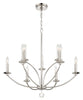 MIL-8009-PN Mila 9 Light Chandelier | Alternate Image