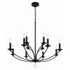 Crystorama Mila 32'' Chandelier in Black - Additional View