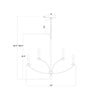 Crystorama Mila 32'' Chandelier - Product Dimensions