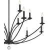 Crystorama Mila 48'' Chandelier in Black - Additional View