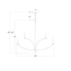 Crystorama Mila 48'' Chandelier - Product Dimensions