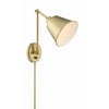 Crystorama Mitchell 7.25'' Task Sconce in Aged Brass - Additional View