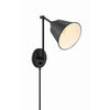 Crystorama Mitchell 7.25'' Task Sconce in Matte Black - Additional View