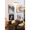 Crystorama Miller 21.5'' Integrated LED Picture Light in Aged Brass - Lifestyle View