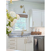 Crystorama Morgan 7'' Task Sconce in Aged Brass - Lifestyle View