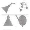 Crystorama-OPEN-BOX Morgan 1 Light Task Sconce in Polished Nickel - Additional View