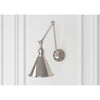 Crystorama-OPEN-BOX Morgan 1 Light Task Sconce in Polished Nickel - Lifestyle View