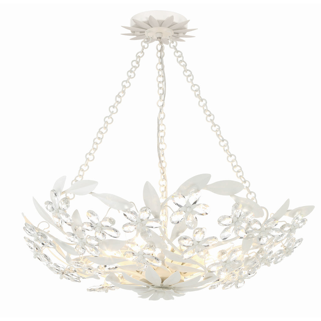 Crystorama Marselle 24'' Semi Flush Mount in Matte White - Additional View