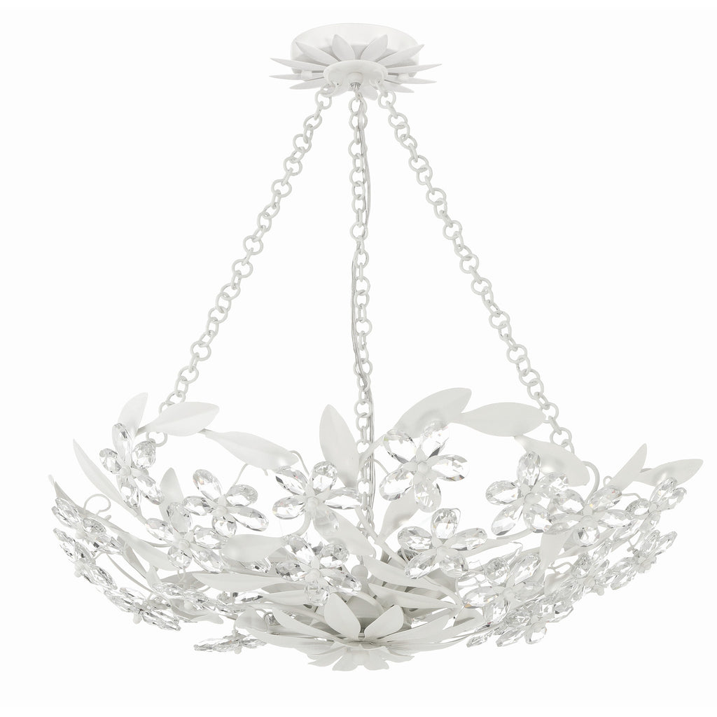 Crystorama Marselle 24'' Semi Flush Mount in Matte White - Additional View
