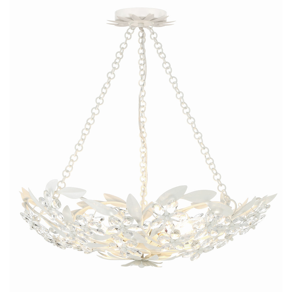 Crystorama Marselle 24'' Semi Flush Mount in Matte White - Additional View