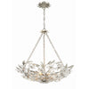 Crystorama Marselle 24'' Chandelier in Antique Silver - Front View