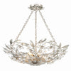 Crystorama Marselle 24'' Semi Flush Mount in Antique Silver - Additional View