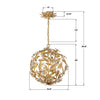 MSL-314-GA Marselle 16.5'' Chandelier | Dimensions Image
