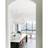 Crystorama Marselle 22'' Chandelier in Matte White - Lifestyle View