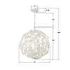 MSL-316-MT Marselle 22'' Chandelier | Dimensions Image