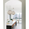 Crystorama Marselle 22'' Chandelier in Antique Silver - Lifestyle View