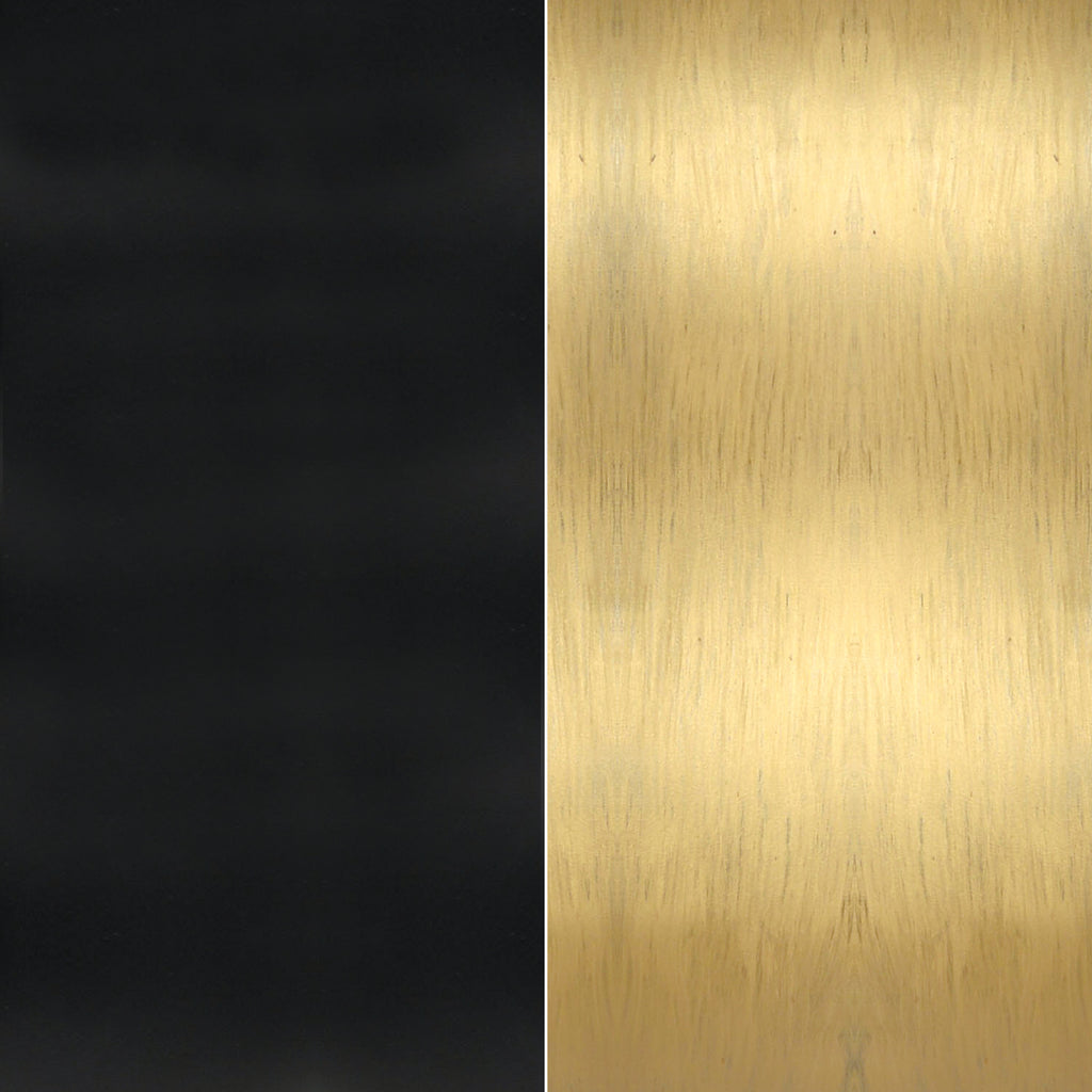 Crystorama Capsule 34.25'' LED Semi Flush Mount - Matte Black + Textured Gold Finish Detail