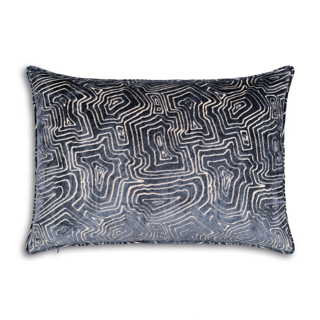 NALA02C-CH Nala Geometric Charcoal Pillow | Main Image