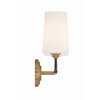 Crystorama Niles 15'' Sconce in Black Forged + Modern Gold - Additional View
