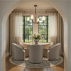 NIL-70015-BF-MG Niles 34'' Chandelier | Lifestyle Image