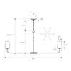 Crystorama Niles 54'' Chandelier - Product Dimensions