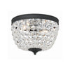 Crystorama Nola 11.5'' Flush Mount in Black Forged - Additional View