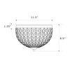 Crystorama Nola 11.5'' Flush Mount - Product Dimensions