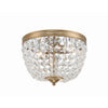 Crystorama Nola 11.5'' Flush Mount in Vibrant Gold - Additional View