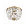 Crystorama Nola 11.5'' Flush Mount in Vibrant Gold - Additional View