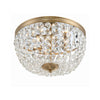 Crystorama Nola 14.25'' Flush Mount in Vibrant Gold - Additional View