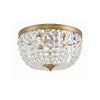 Crystorama Nola 14.25'' Flush Mount in Vibrant Gold - Additional View