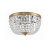Crystorama Nola 14.25'' Flush Mount in Vibrant Gold - Additional View