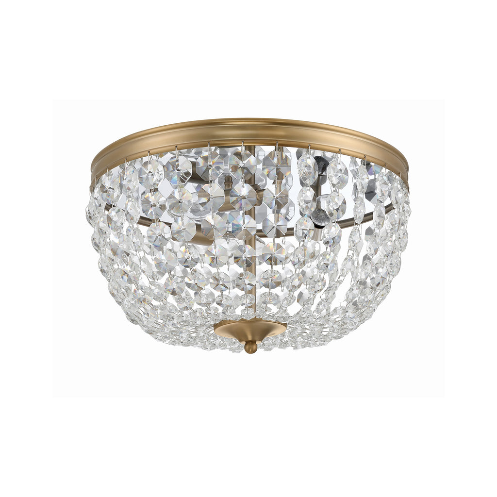 Crystorama Nola 14.25'' Flush Mount in Vibrant Gold - Additional View