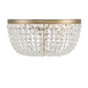 Crystorama-OPEN-BOX Nola 5 Light Flush in Vibrant Gold - Front View