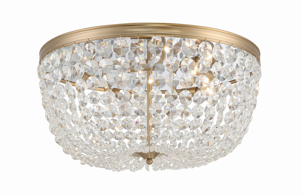 Crystorama-OPEN-BOX Nola 5 Light Flush in Vibrant Gold - Additional View
