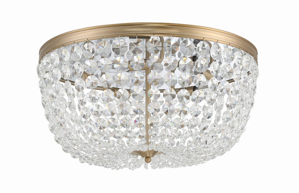 Crystorama-OPEN-BOX Nola 5 Light Flush in Vibrant Gold - Additional View