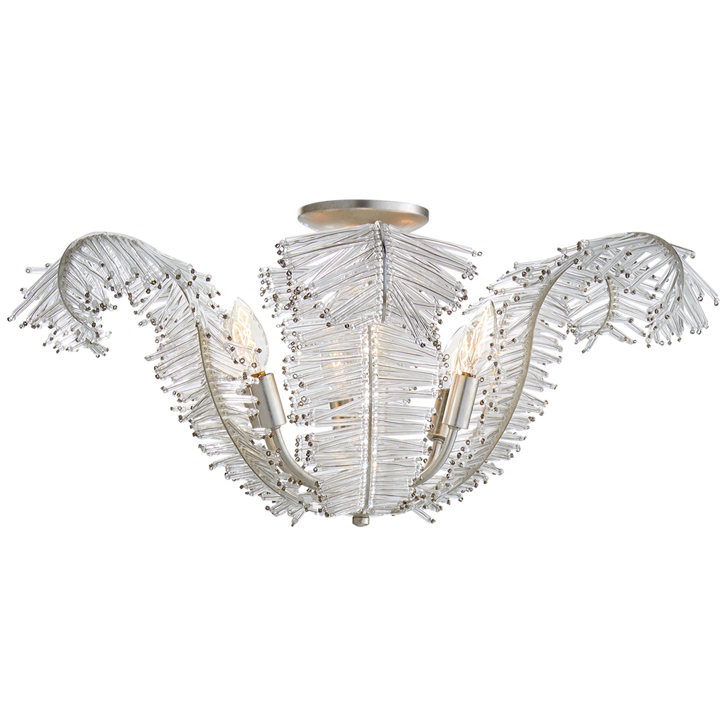 NW4051BSLCG Niermann Weeks Calais 6 Light Semi-Flush Mount | Main Image
