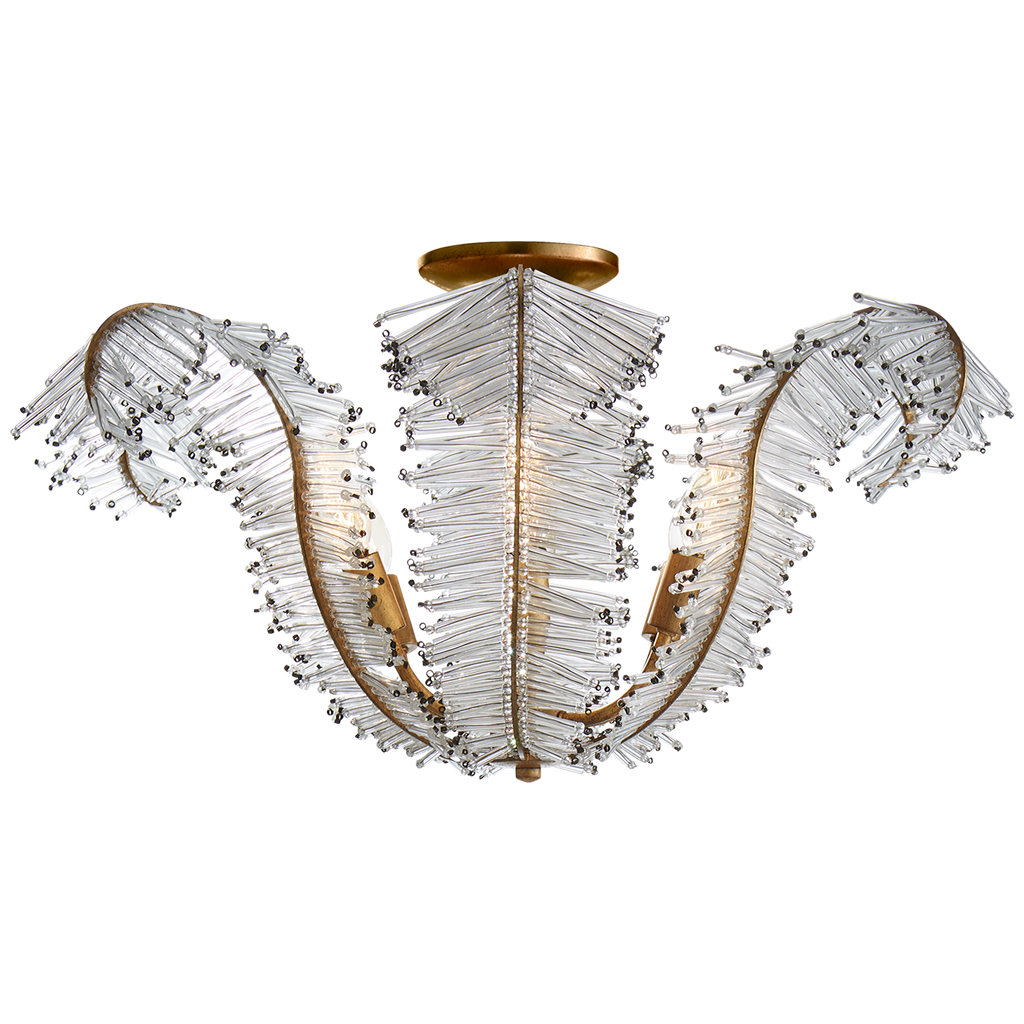 NW4051GICG Niermann Weeks Calais 6 Light Semi-Flush Mount | Main Image