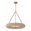 Crystorama Oakley 24'' Integrated LED Chandelier in Soft Gold - Front View