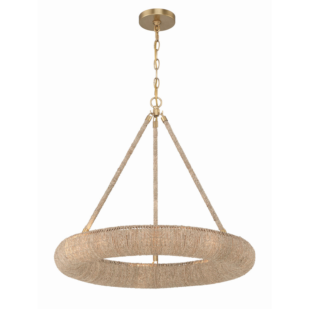 Crystorama Oakley 24'' Integrated LED Chandelier in Soft Gold - Additional View