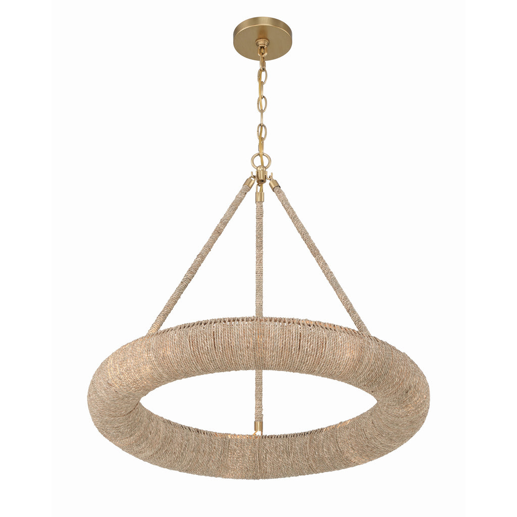 Crystorama Oakley 24'' Integrated LED Chandelier in Soft Gold - Additional View