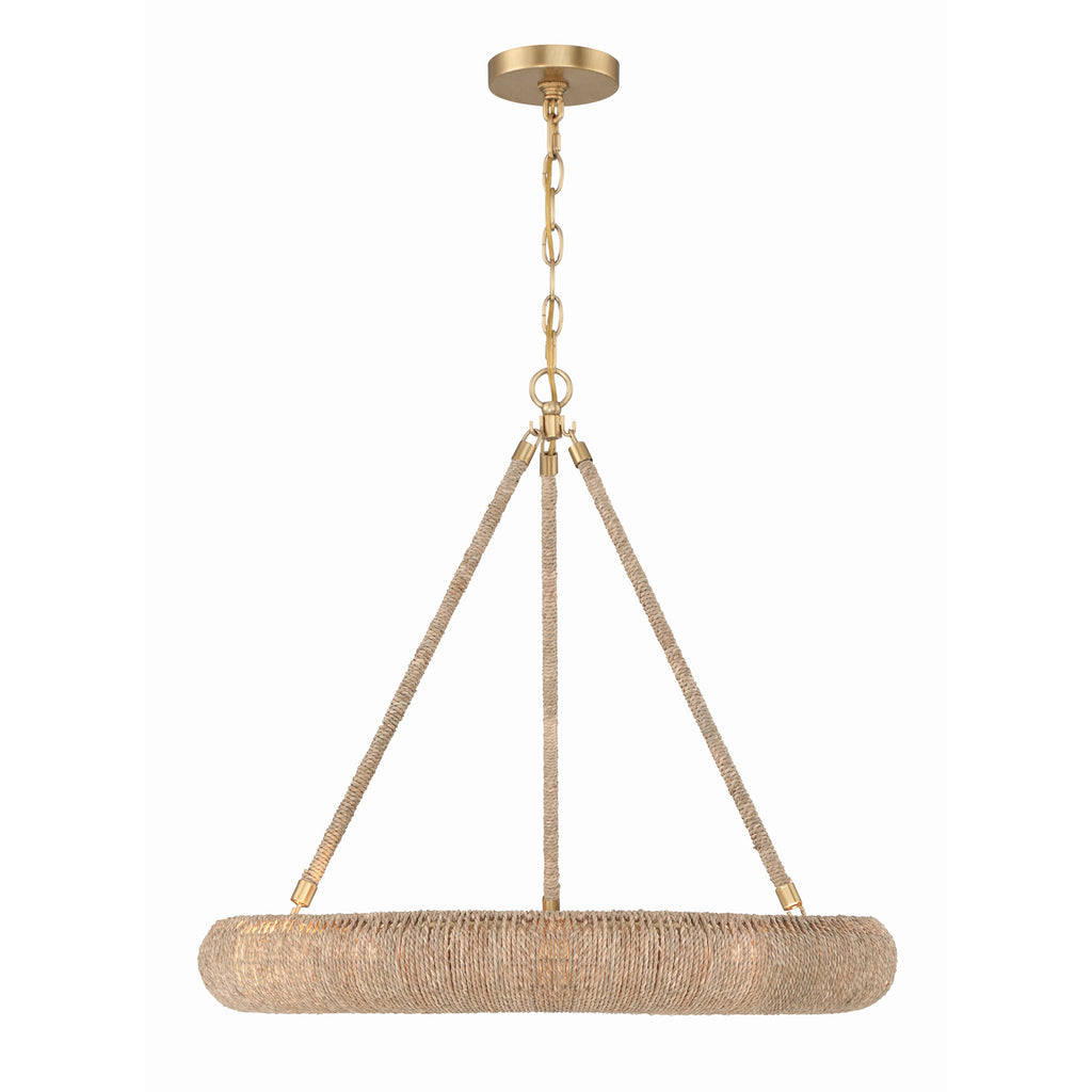 Crystorama Oakley 24'' Integrated LED Chandelier in Soft Gold - Additional View