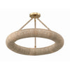 Crystorama Oakley 24'' Integrated LED Semi Flush Mount in Soft Gold - Additional View