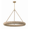 Crystorama Oakley 32'' Integrated LED Chandelier in Soft Gold - Front View