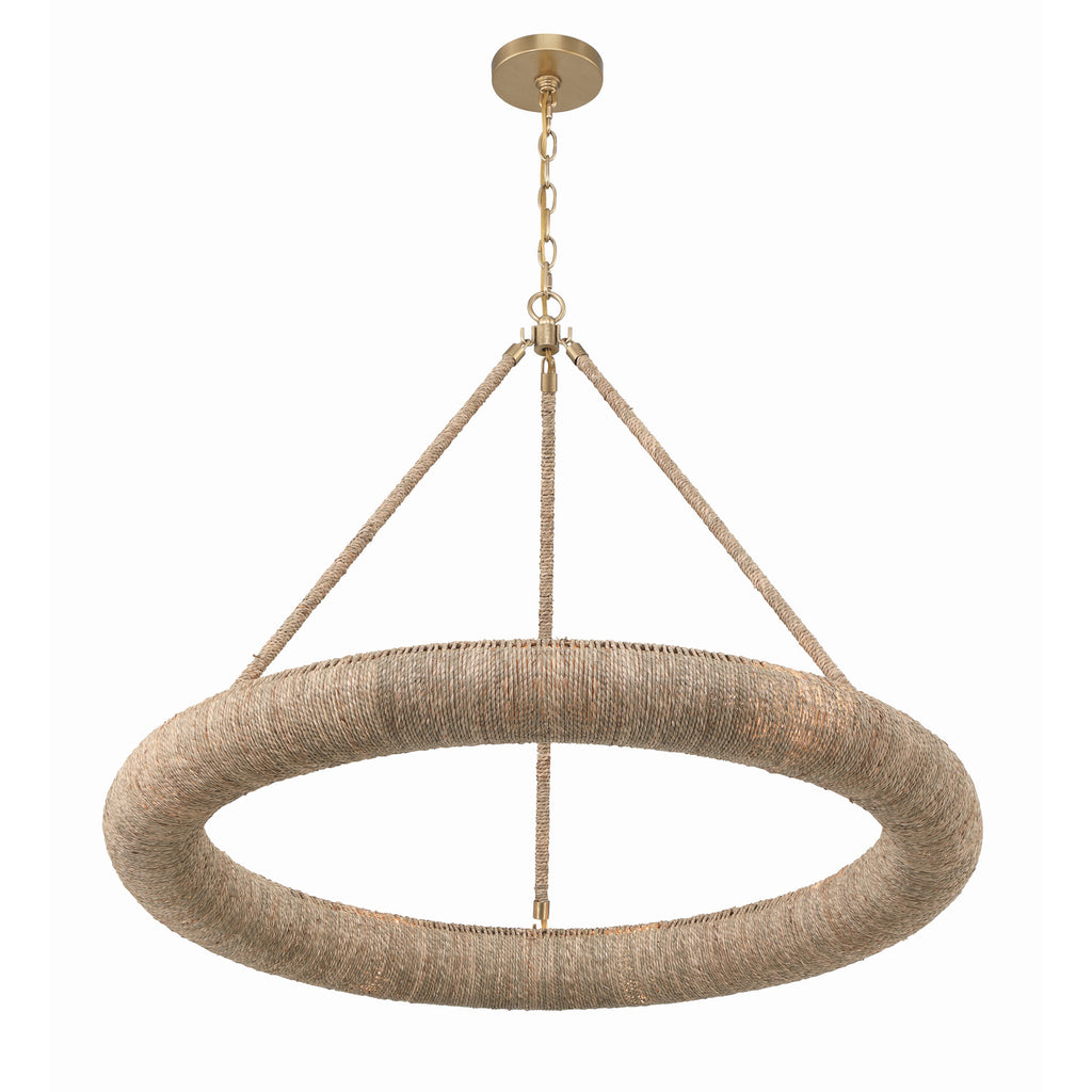 Crystorama Oakley 32'' Integrated LED Chandelier in Soft Gold - Additional View
